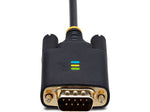 StarTech 10' USB-A to Null-Modem RS-232 Serial Adapter Cable, Male to Male, Black, 'DI, COM Retention (1P10FFC-USB-SERIAL)