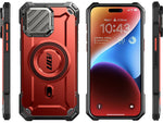 SUPCASE Unicorn Beetle MAG XT MagSafe Rugged Case for iPhone 15 Pro Max, Shock-Absorbing, Metallic Red (SPH23MX67MGXTRD)