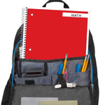 Mead 1-Subject Notebooks, 8" x 10.5", Wide Ruled, 70 Sheets, Assorted Colors (05510)