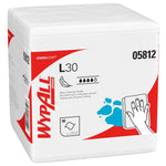 WypAll GeneralClean L30 Durable Fibers Cleaning Wipers, 12" x 12.5", White, 90 Wipers/Box, 12/Carton (05812)