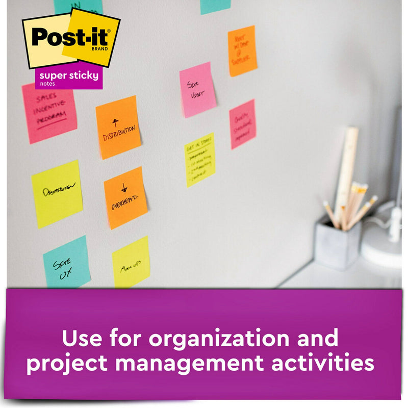 Post-it Super Sticky Pop-Up Notes Dispenser for 3" x 3" Notes, Black, 12 Pads (DS330-SSVA)