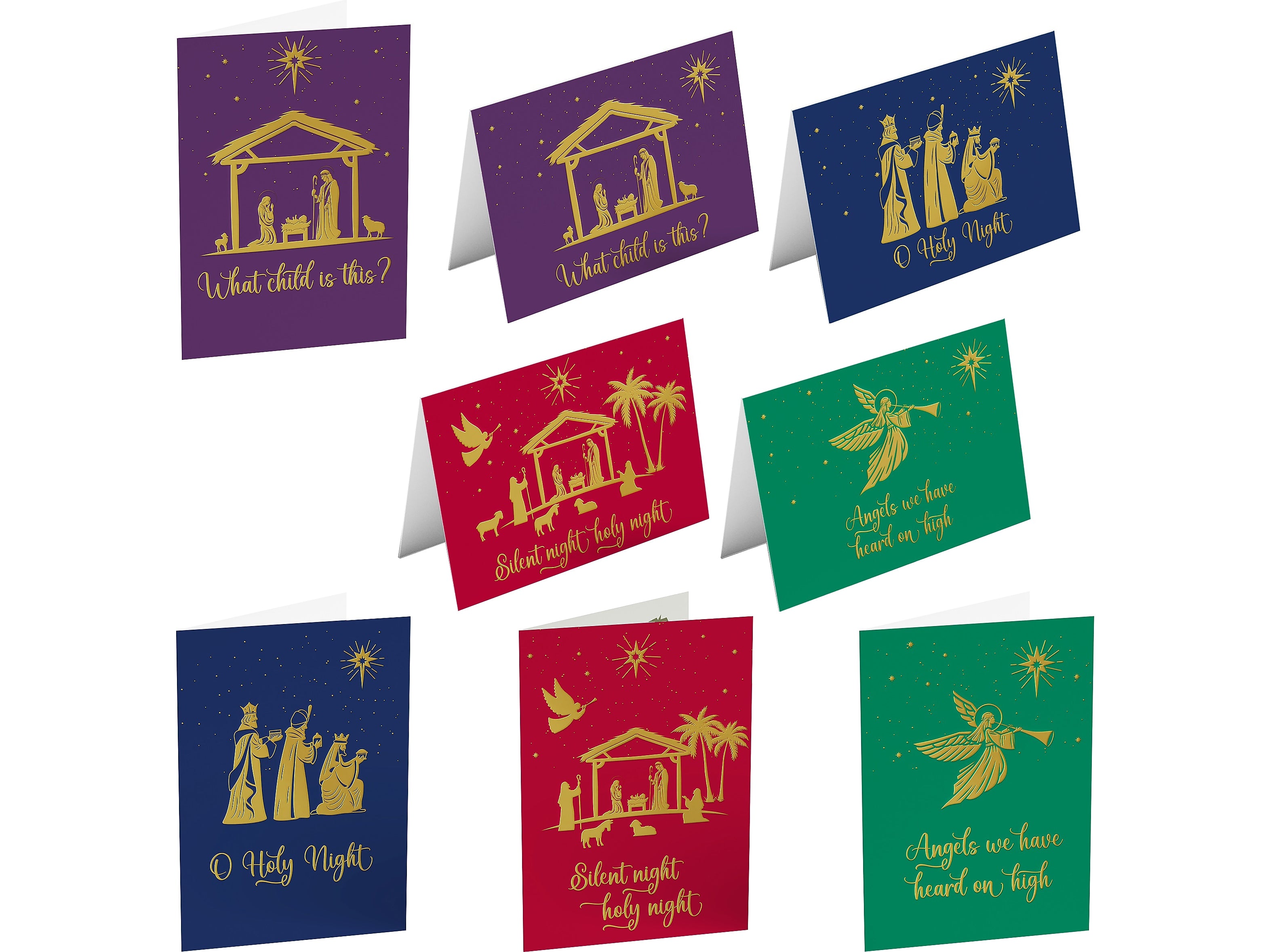 Better Office Religious Christmas Cards, 5" x 7", 50/Pack (64655-50PK)