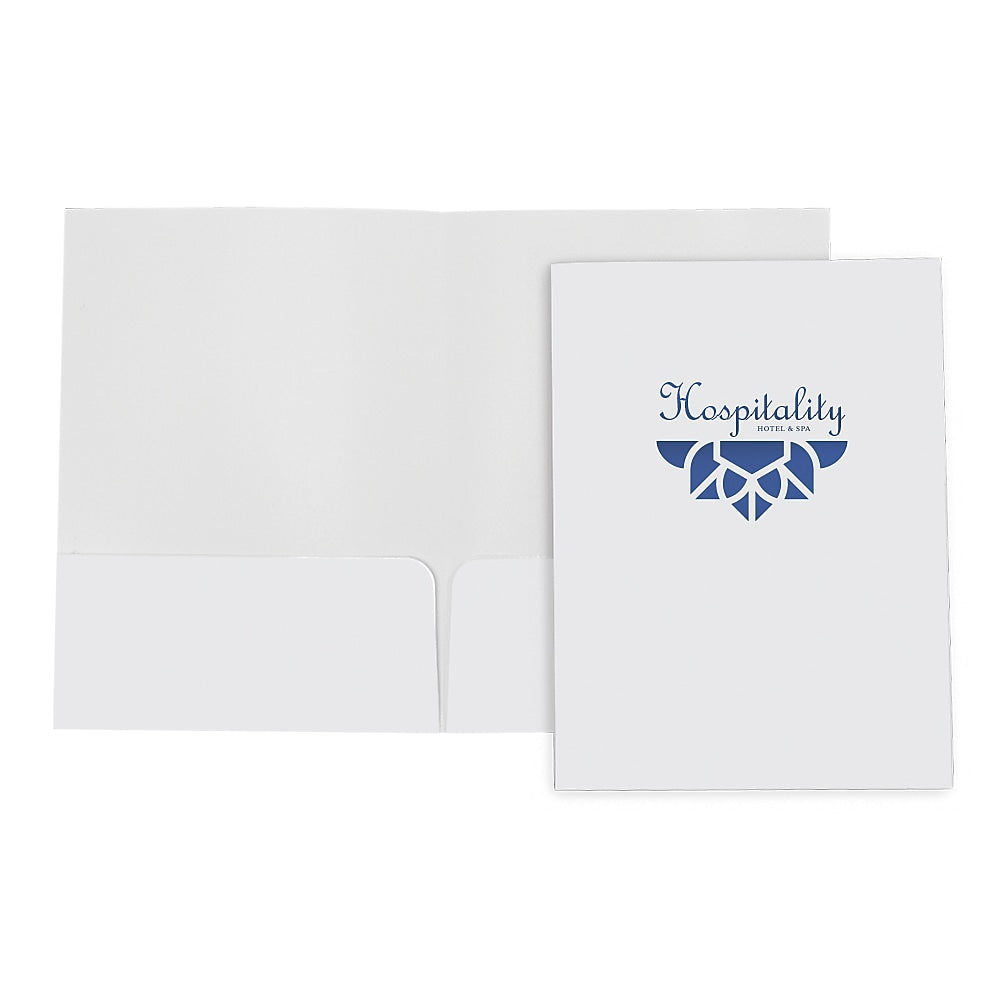 Foil Stamped Standard 2 Pocket Custom Presentation Folder, 1000/Box