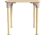 Flash Furniture Bright Beginnings Hercules Square Table, 24" x 24", Height Adjustable, Beech (MK-ME088023-GG)