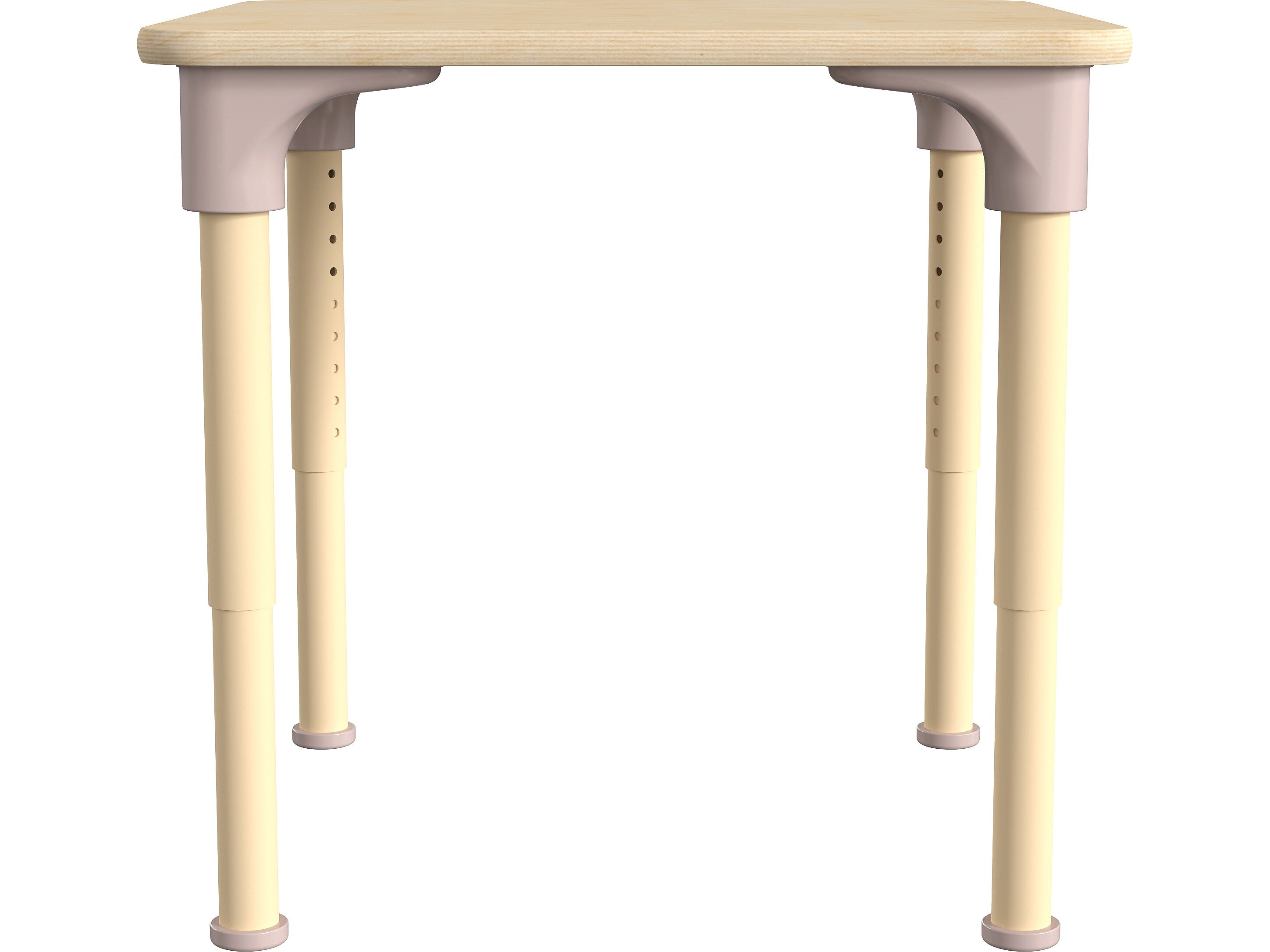 Flash Furniture Bright Beginnings Hercules Square Table, 24" x 24", Height Adjustable, Beech (MK-ME088023-GG)