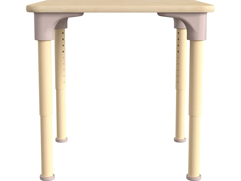Flash Furniture Bright Beginnings Hercules Square Table, 24" x 24", Height Adjustable, Beech (MK-ME088023-GG)