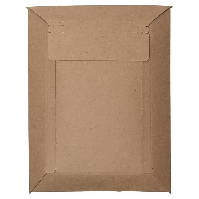 LUX 9.75" x 12.75" Self-Sealing Fiberboard Mailer, Brown Kraft, 50/Box (CON-HDC2-50)