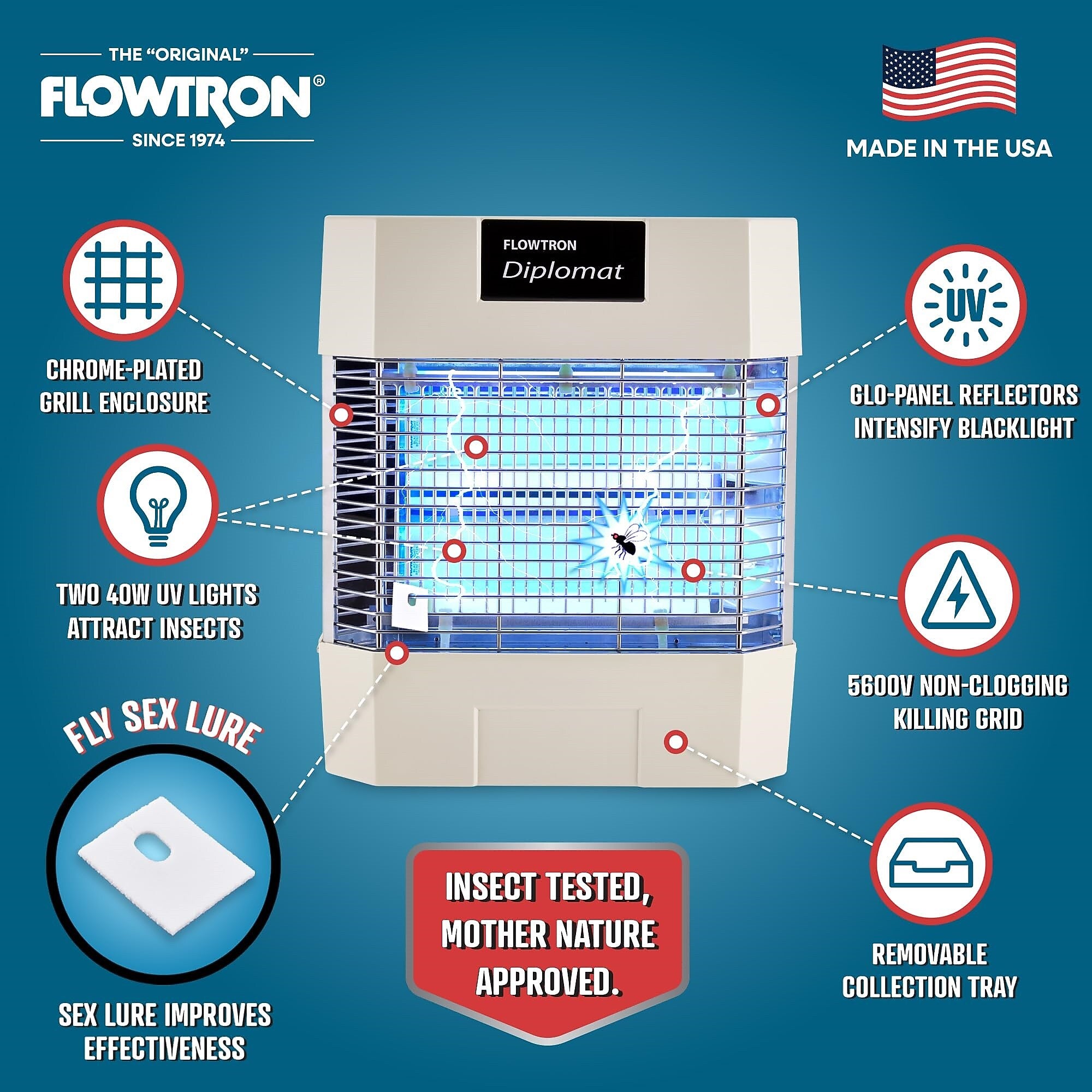 Flowtron Diplomat Bug Zapper for Multiple Insects