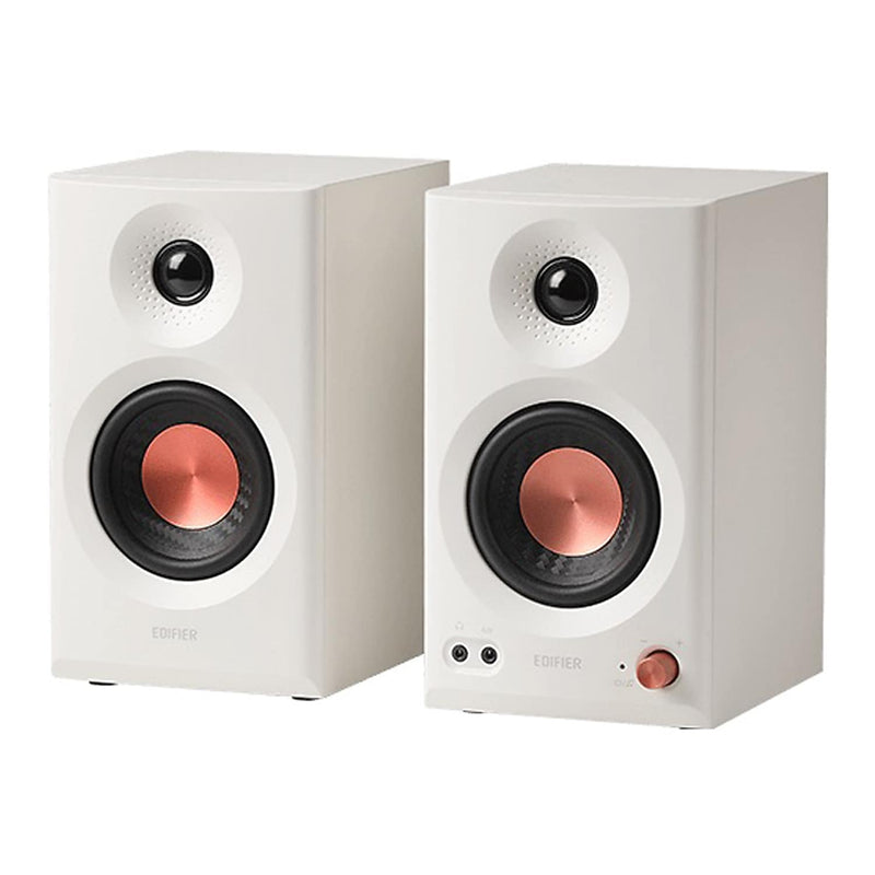 Edifier MR3 36-Watt-Continuous Powered 2.0 Studio Monitor Speaker System, White, 2-Count (4007965)