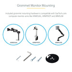 StarTech Adjustable Large Surface Corner Sit Stand Desk Converter for Dual Monitors, Keyboard Tray, 35" x 21" (ARMSTSCORNR)