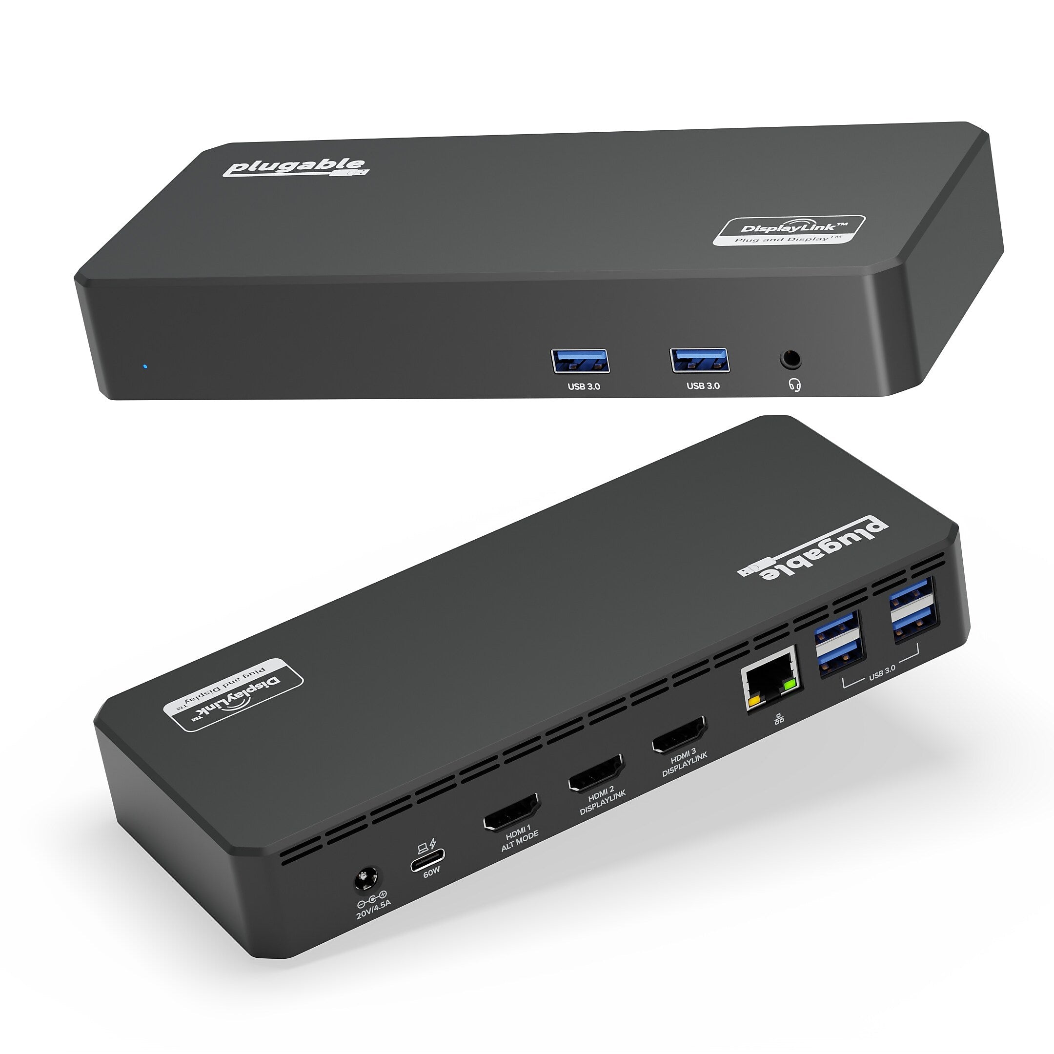 Plugable USB-C Triple HDMI Display Docking Station (UD-3900PDZ)