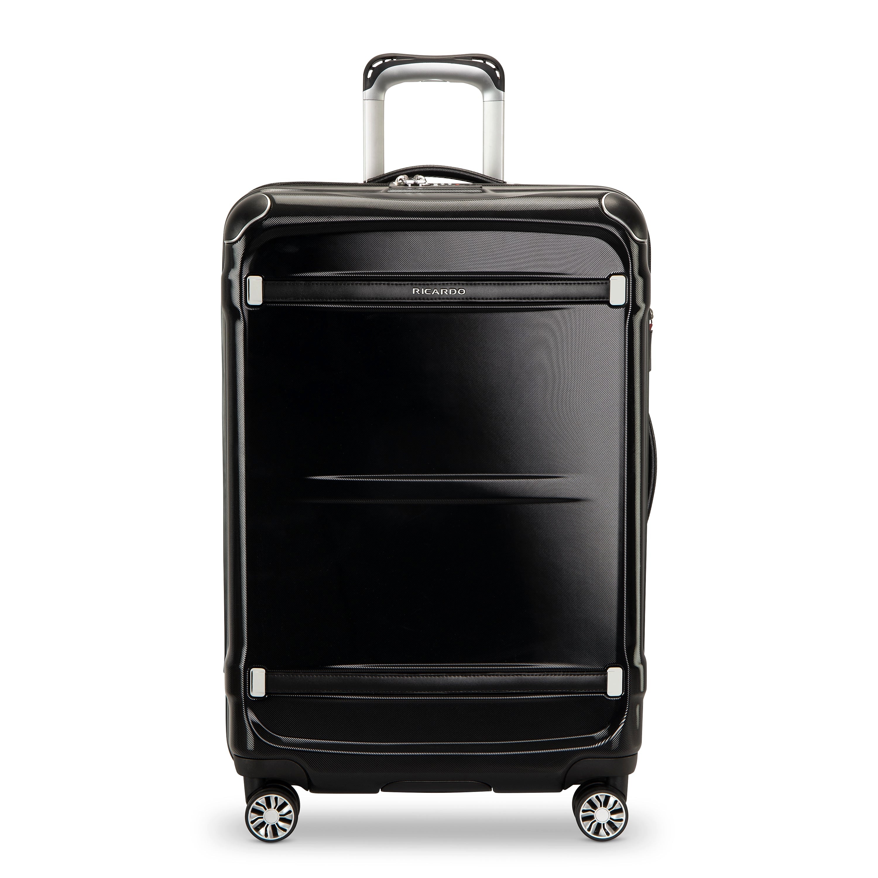 Ricardo Beverly Hills Rodeo Drive 2.0 25" Hardside  Suitcase, 8-Wheeled Spinner, Black (098-25-BLK-4VP)