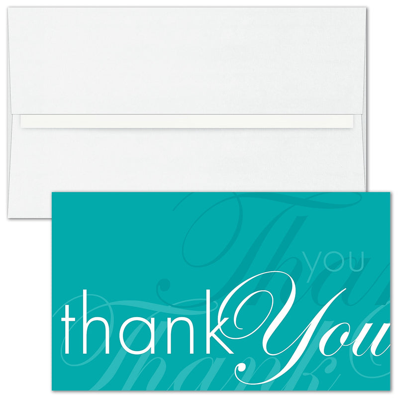 "Sentiments Echoed" Thank You Card w/ Unlined White Envelope, 50/BX