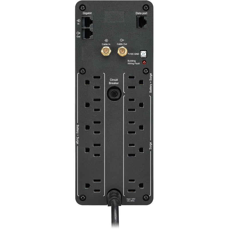 APC Back-UPS Pro BN 1500VA 10-Outlet UPS with 2 USB Charging Ports, Black (BN1500M2)