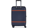 Bugatti Wellington 25.5" Hardside Suitcase, 8-Wheeled Spinner, TSA Checkpoint Friendly, Navy (HLG5124-Navy)