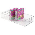 iDESIGN Large Stackable Plastic Storage Bin, Clear (63599)