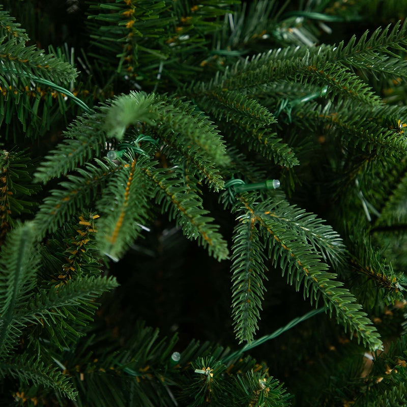 Nearly Natural 6-ft Pre-Lit Artificial Edmonton Fir Light Show Memory Shape Christmas Tree (T4785)