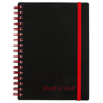 Black N' Red 1-Subject Professional Notebooks, 3.75" x 5.625", Wide Ruled, 70 Sheets, Black (JDKF67010)
