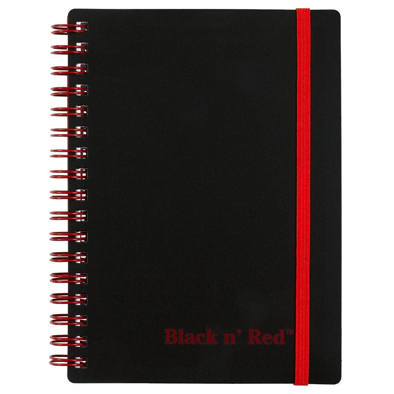 Black N' Red 1-Subject Professional Notebooks, 3.75" x 5.625", Wide Ruled, 70 Sheets, Black (JDKF67010)