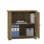 Bush Furniture Cabot 30" Storage Cabinet with 2 Shelves, Reclaimed Pine (WC31598)