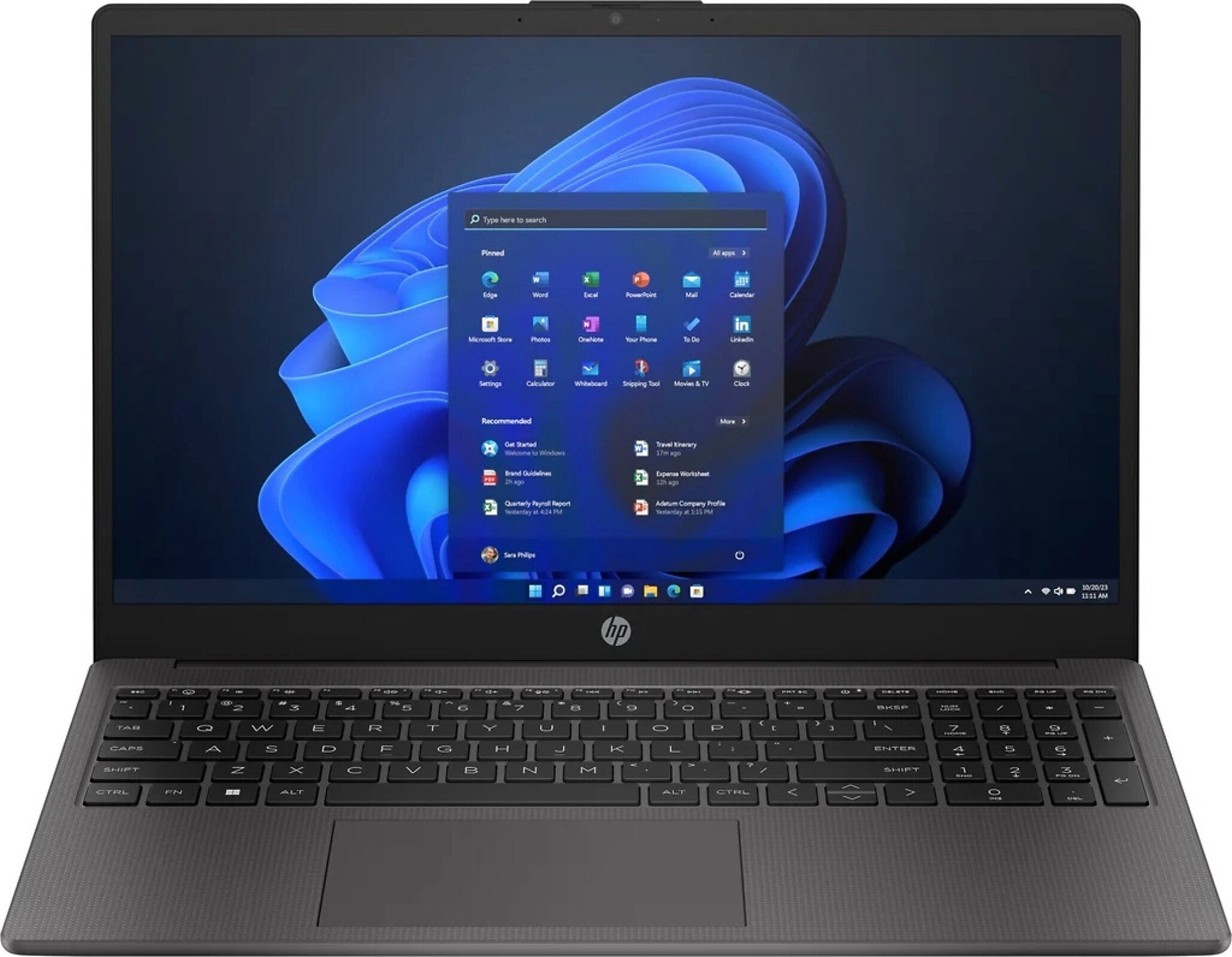 HP 255 G10 15.6" Laptop, AMD Ryzen 5 7530U, 8GB Memory, 256GB SSD, Windows 11 Home (A82ZRUA#ABA)