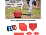 Xcello Sports Kickball Set, Red (KICKBALLSET-RED)