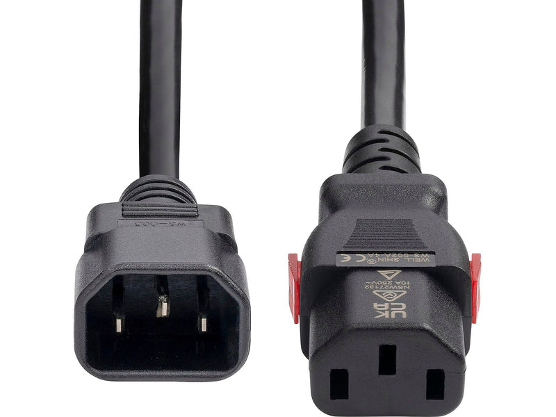 StarTech 10' C14 to Locking C13 Power Cable, Male to Female, Black (87L3-8A00-POWER-CORD)