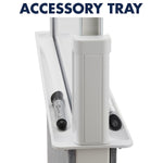 Quartet Agile Display Easel, Height Adjustable, White/Gray (Q293066W)