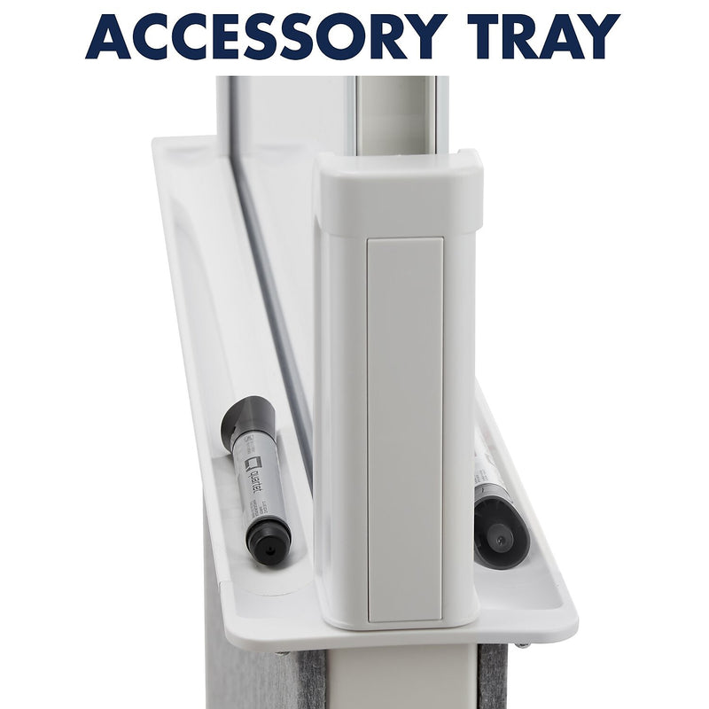 Quartet Agile Display Easel, Height Adjustable, White/Gray (Q293066W)