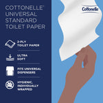 Cottonelle Professional Recycled Toilet Paper, 2-ply, White, 451 Sheets/Roll, 60 Rolls/Case (17713)