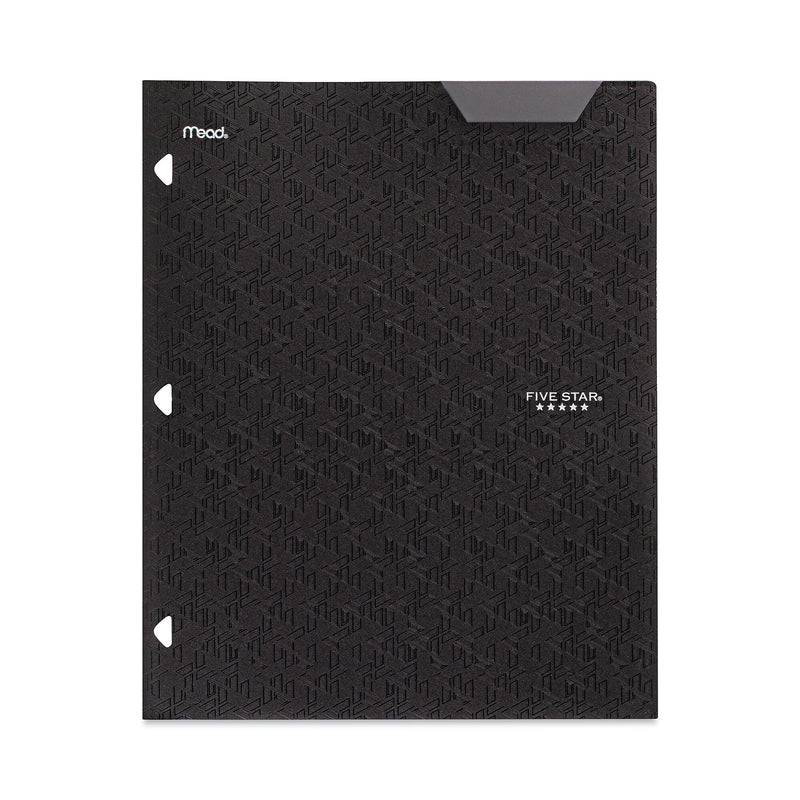 Five Star® Two-Pocket Stay-Put Plastic Folder, 11 x 8.5, Assorted, 4/Pack