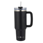 Brentwood Geojug Stainless Steel Double Walled Tumbler Cup, 40 oz., Black (CMB-1200BK)
