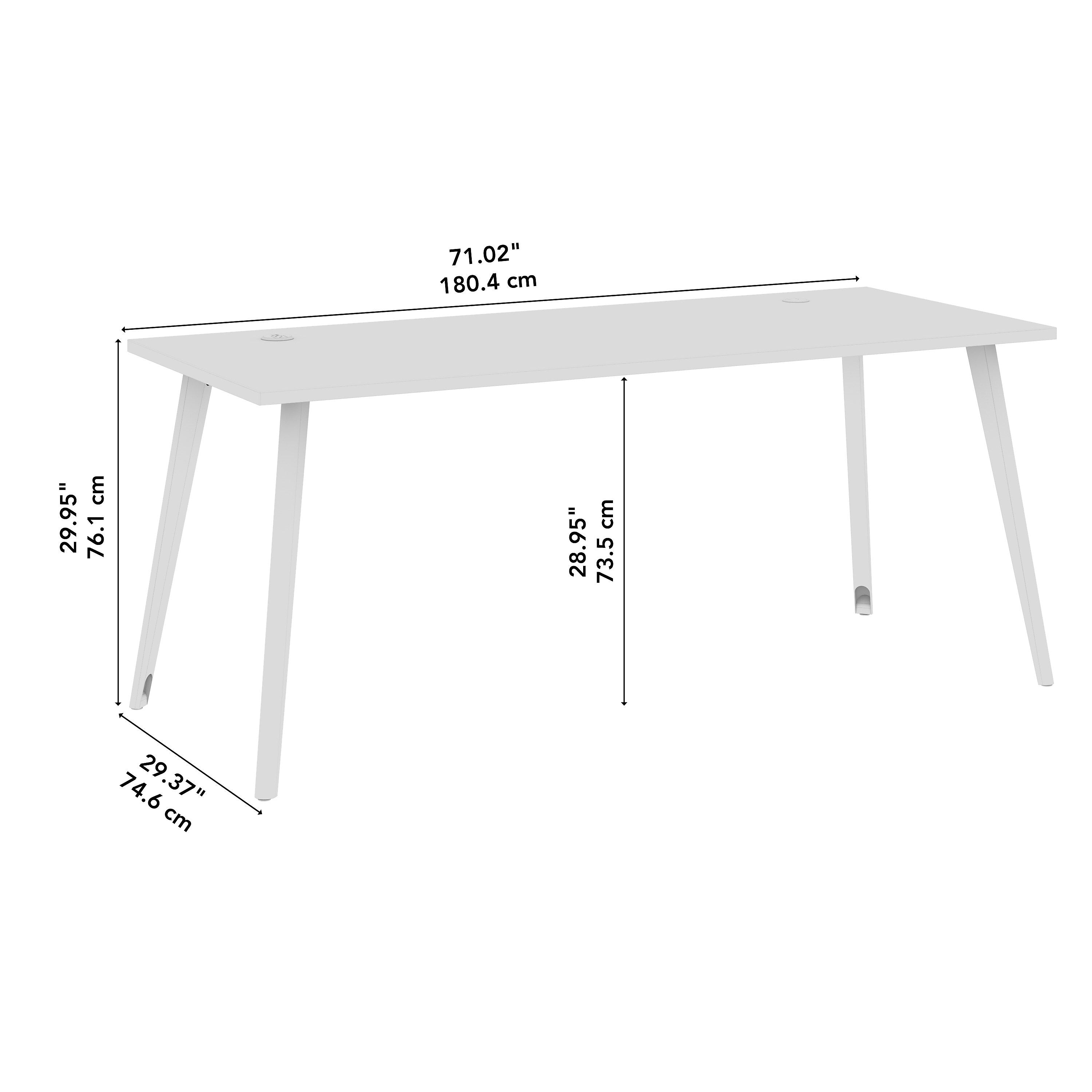 Bush Business Furniture Vista 72"W Computer Desk, Black Walnut (VSD172BW)