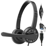 Delton 12Y Noise-Canceling Stereo On-Ear Headset, USB Type-A (DWH12YAC)