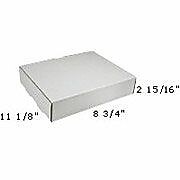 Partners Brand Corrugated Mailers, 11 1/8" x 8 3/4" x 2 5/16", White, 50/Bundle (M1182D)