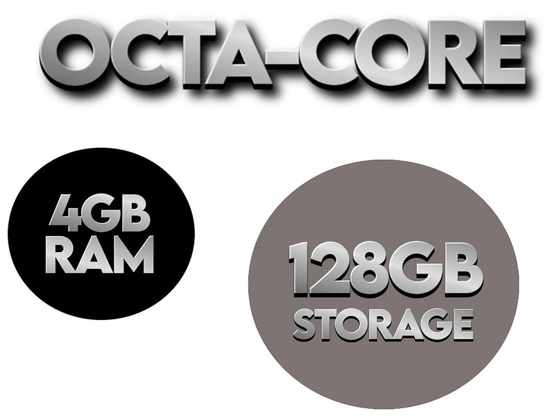 Linsay Octa Core 10.1" Tablet, 4GB RAM, 128GB Storage, Android 13, Bundled with Black Keyboard, Backpack, and Stylus Pen
