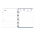 2025-2026 Blue Sky Tanya Blue 8.5" x 11" Academic Year Daily Planner, Plastic Cover, Multicolored (156259)
