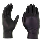 GloveWorks by AMMEX Industrial Nitrile Gloves, Powder-Free, 5 mil, Black, XX-Large, 100 Gloves/Box, 10 Boxes/Carton