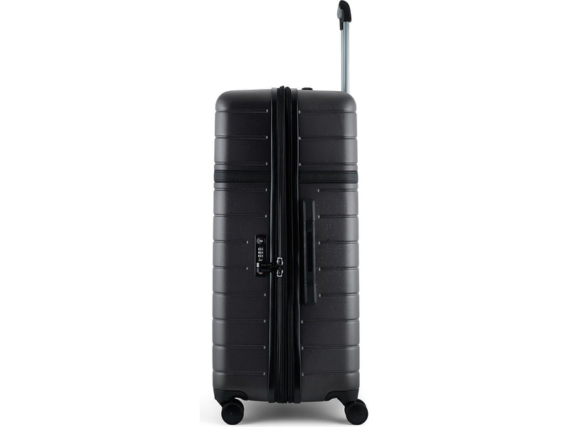 Bugatti Hamburg 30" Hardside Suitcase, 8-Wheeled Spinner, TSA Checkpoint Friendly, Charcoal (HLG4528BU-CH)