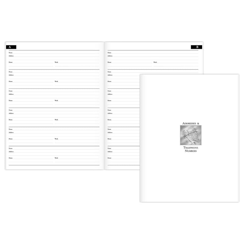 2026 AT-A-GLANCE Executive 8.75" x 6.5" Weekly & Monthly Appointment Book Refill, White/Black (70-908-10-26)