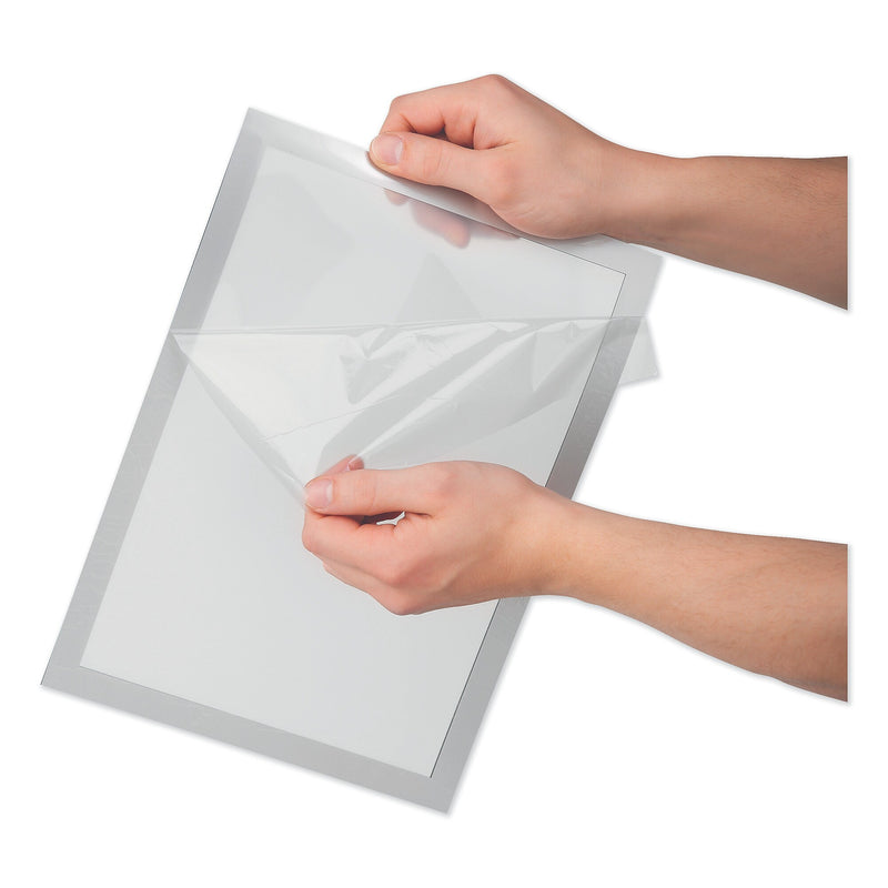 Durable® DURAFRAME SUN Sign Holder, 11 x 17, Silver Frame, 2/Pack