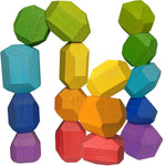 Extasticks Stackalino Wooden XL Balancing Stacking Rocks, 17/Pack (EXAE3309)
