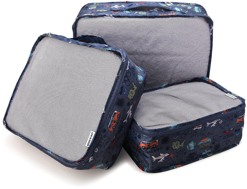 Life is Good 6-Piece Polyester Packing Cube Set, Multicolored (LNPC0001)