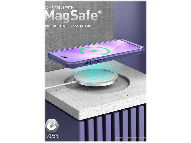 i-Blason Ares Deep Purple Case for iPhone 14 Pro (iPhone2022Pro-6.1-Ares-SP-Mauve)