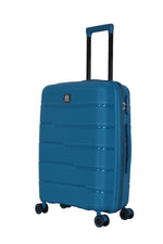 TUCCI Beau Monde Infallible Hardside Spinner Carry-On Luggage Set, TSA Checkpoint Friendly, Blue, 3/Set (BM0013-03-NBLU)