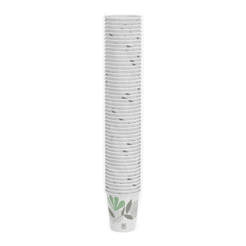 Dixie Pathways Paper Hot Cups, 10 oz., White, 50/Pack (2340PATH)