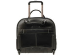 McKlein REDWOOD 15" Leather Rolling Laptop Bag, Black (99695)
