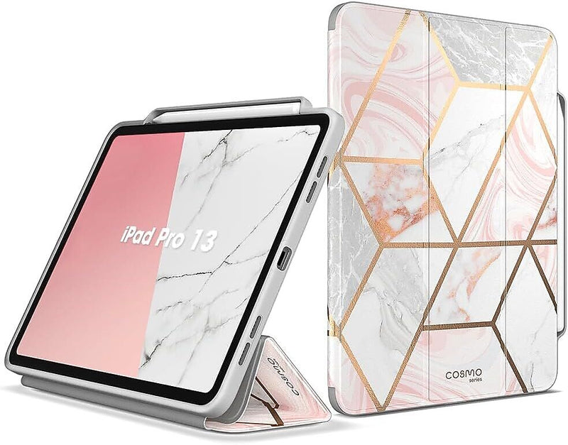 i-Blason Cosmo Plastic 13" Fashion Case for iPad Pro 7th Generation, Marble