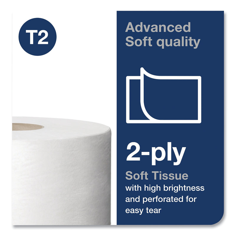 Tork Toilet Paper, Jumbo Roll, White, 1075 Sheets/Roll, 12/Casrton (TRK11020602)