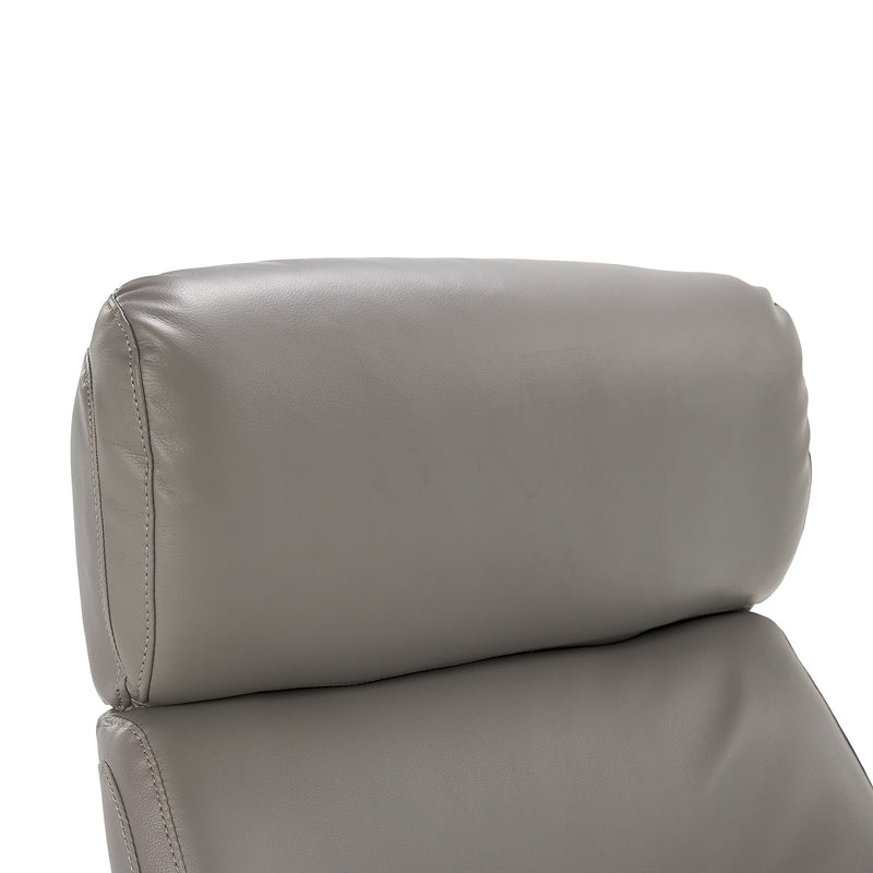 La-Z-Boy Greyson Ergonomic Bonded Leather Swivel Executive Chair, Gray (CHR10086A)